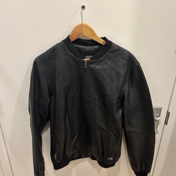 Lot78 Black Leather Jacket - Picture 1 of 3